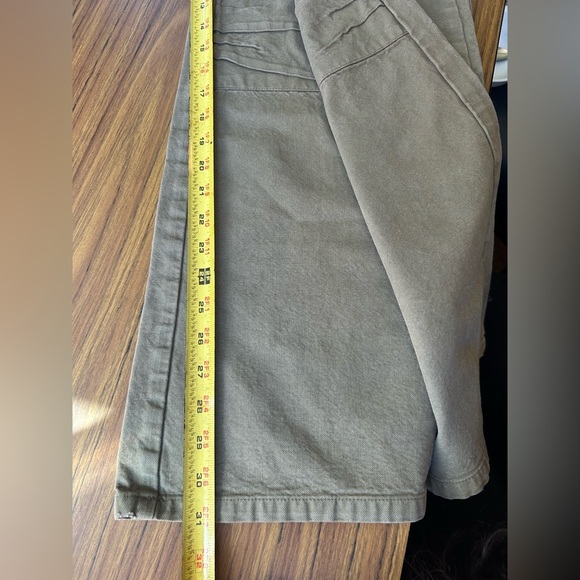 Vintage YAYA Olive Green Wide Leg Lace-Up Pants | Boho Festival Utility Y2K - Picture 9 of 11